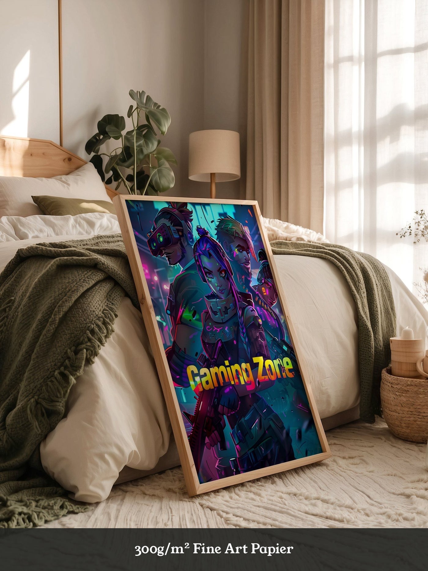 Gaming Charaktere Neonfarben