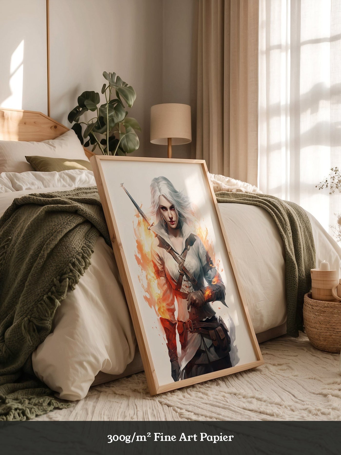 Kriegerin Flammen Dynamik