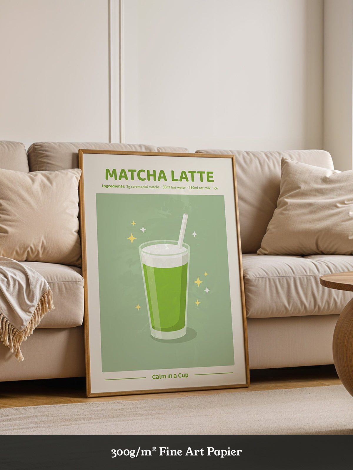 Matcha Latte grün Erfrischung