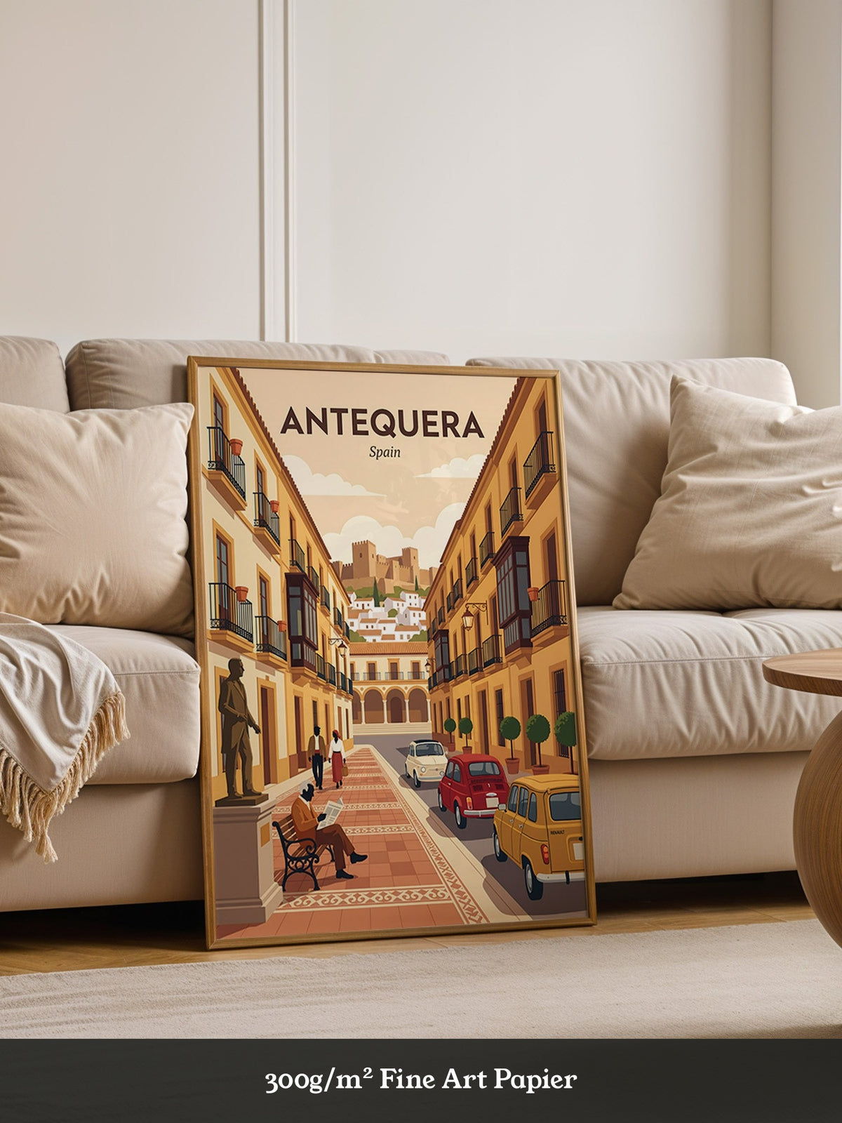 Antequera Stadtansicht Retro