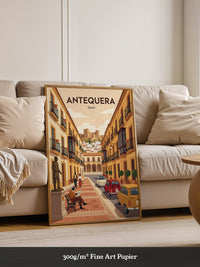 Antequera Stadtansicht Retro