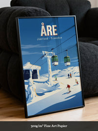 Skifahrer Winterlandschaft