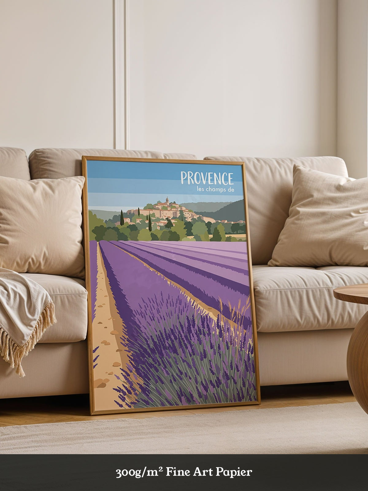 Provence Lavendelfeld Illustration