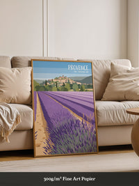 Provence Lavendelfeld Illustration