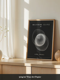 Kosmische Linien Abstrakt Schwarzweiß