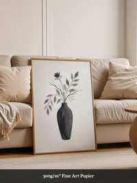 Blumenstrauß Schwarz Weiß