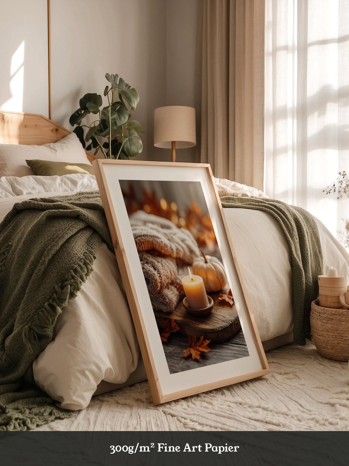 Kuscheldecke Kerze Herbstlich Warm