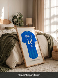 Blaues Trikot Rückansicht