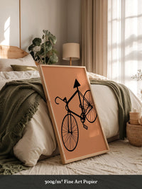 Fahrrad Abstrakt Schatten Braun