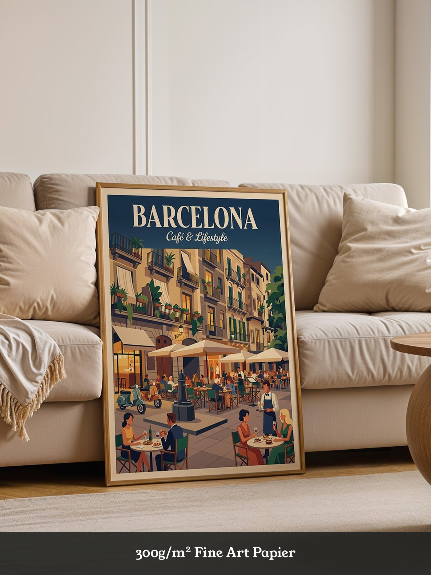 Barcelona Café Leben Retro-Charme