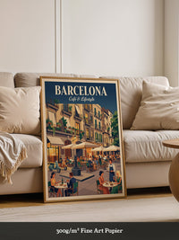 Barcelona Café Leben Retro-Charme