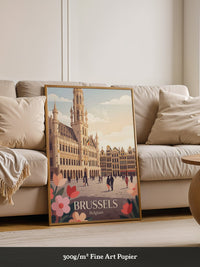 Brüssel Architektur Pastell