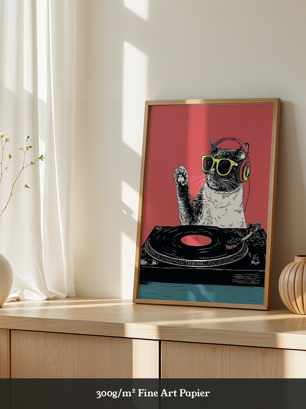 DJ Katze Popart retro