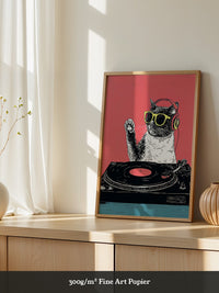 DJ Katze Popart retro