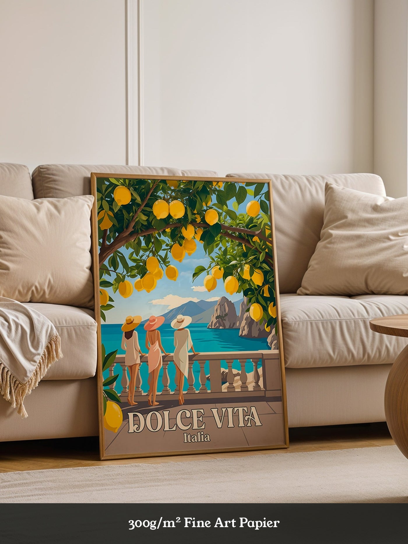 Limonen Küste Italien Retro