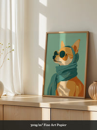 Shiba Hund Retro Look