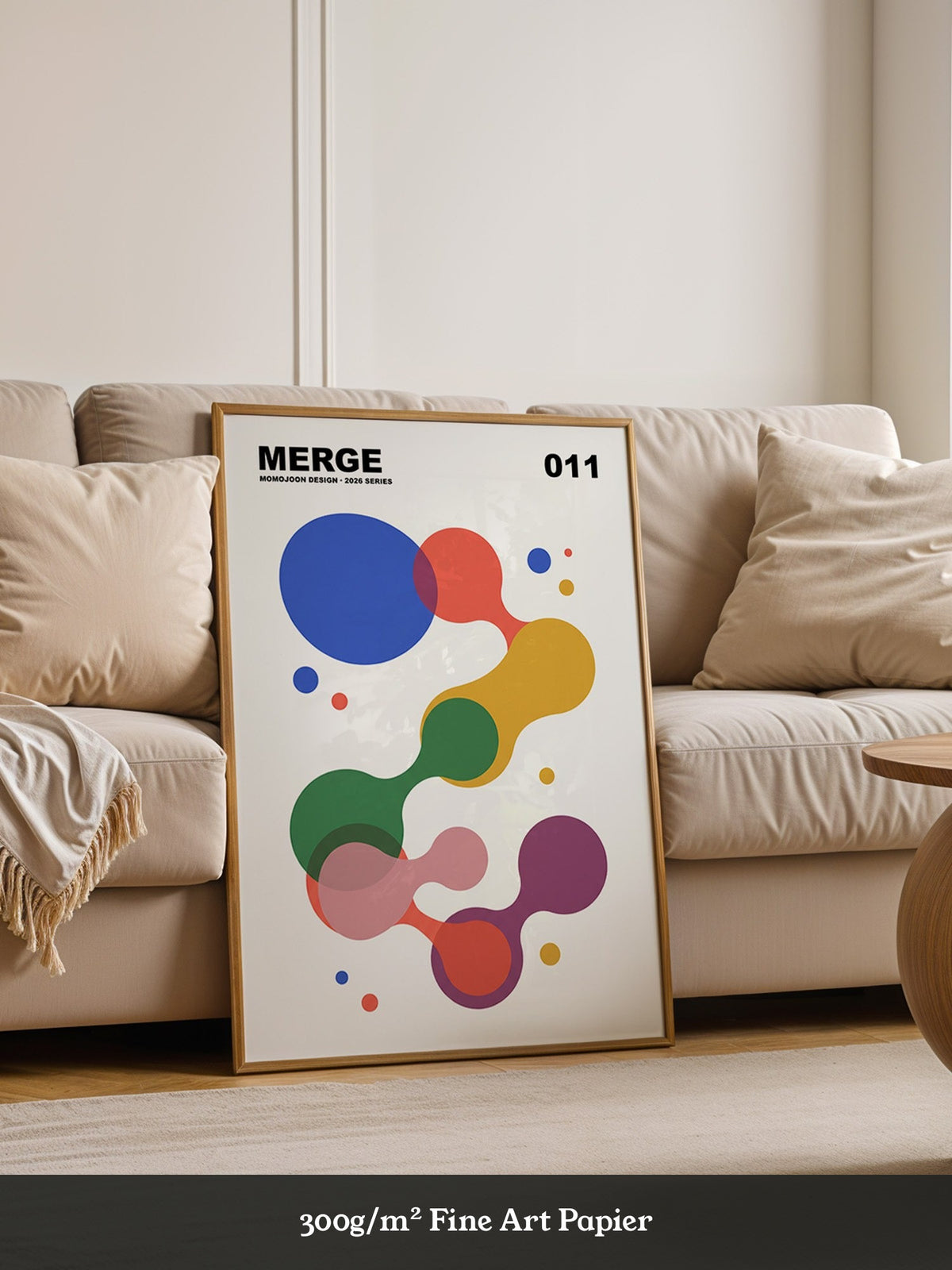 Bunte Überlappende Formen