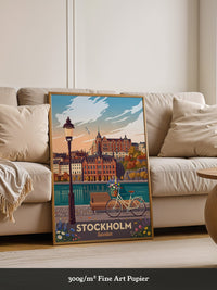 Stockholm Panorama Sonnenuntergang