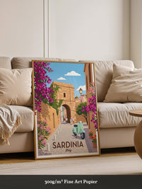 Sardinien Vespa Blumenpracht