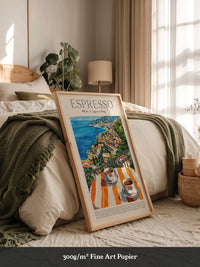 Espresso Meerblick Malerei