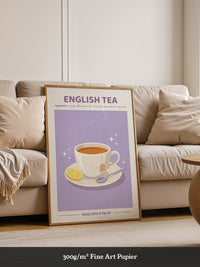 Englischer Tee lila Glanz