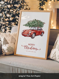 Porsche Weihnachtsbaum Rot