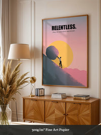 Fels rollend Sonnenuntergang Silhouette