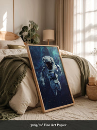 Astronaut im All Farbenspiel