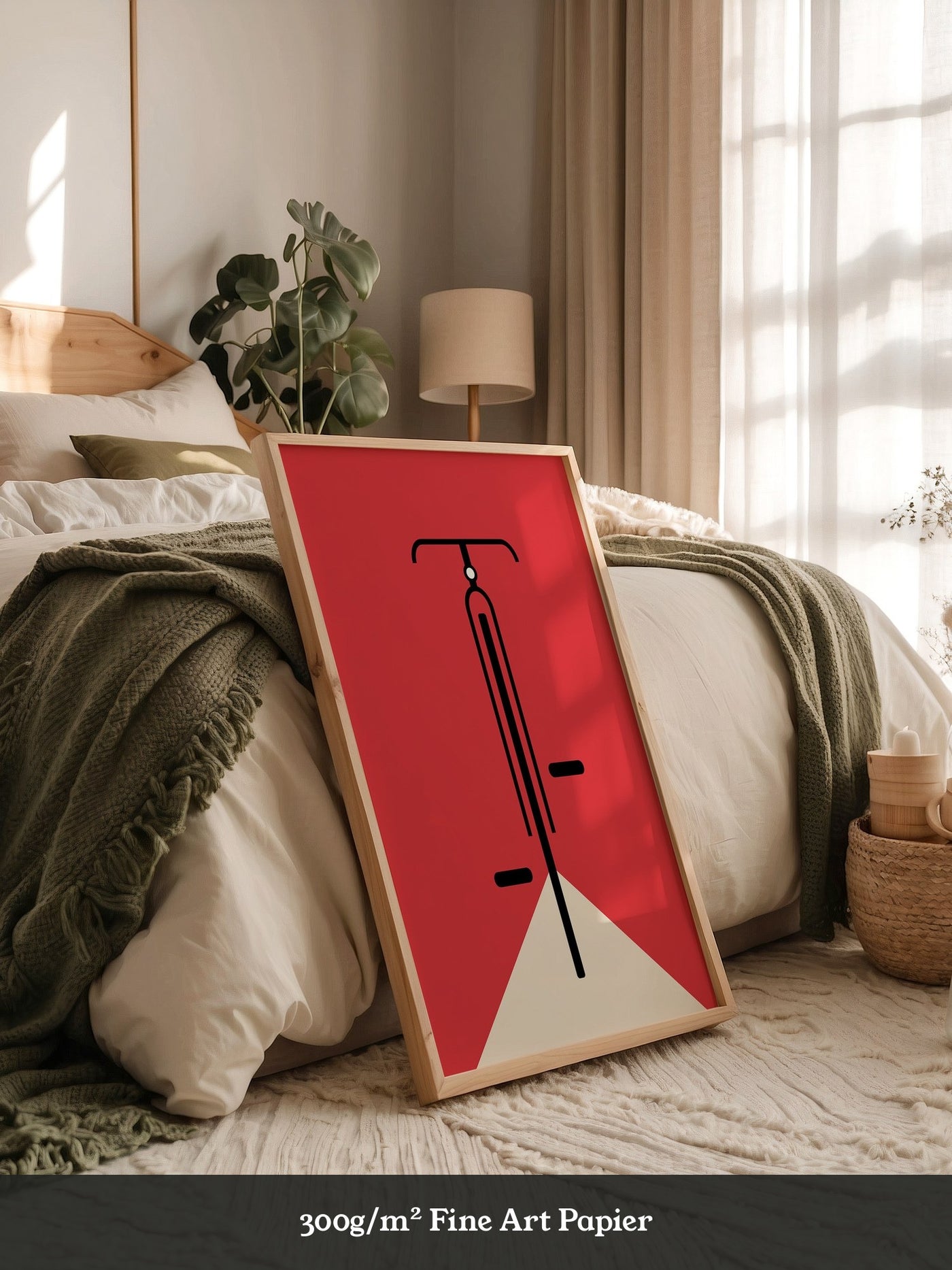 Fahrrad Grafik minimalistisch