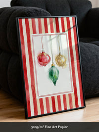 Weihnachtsornamente Aquarell