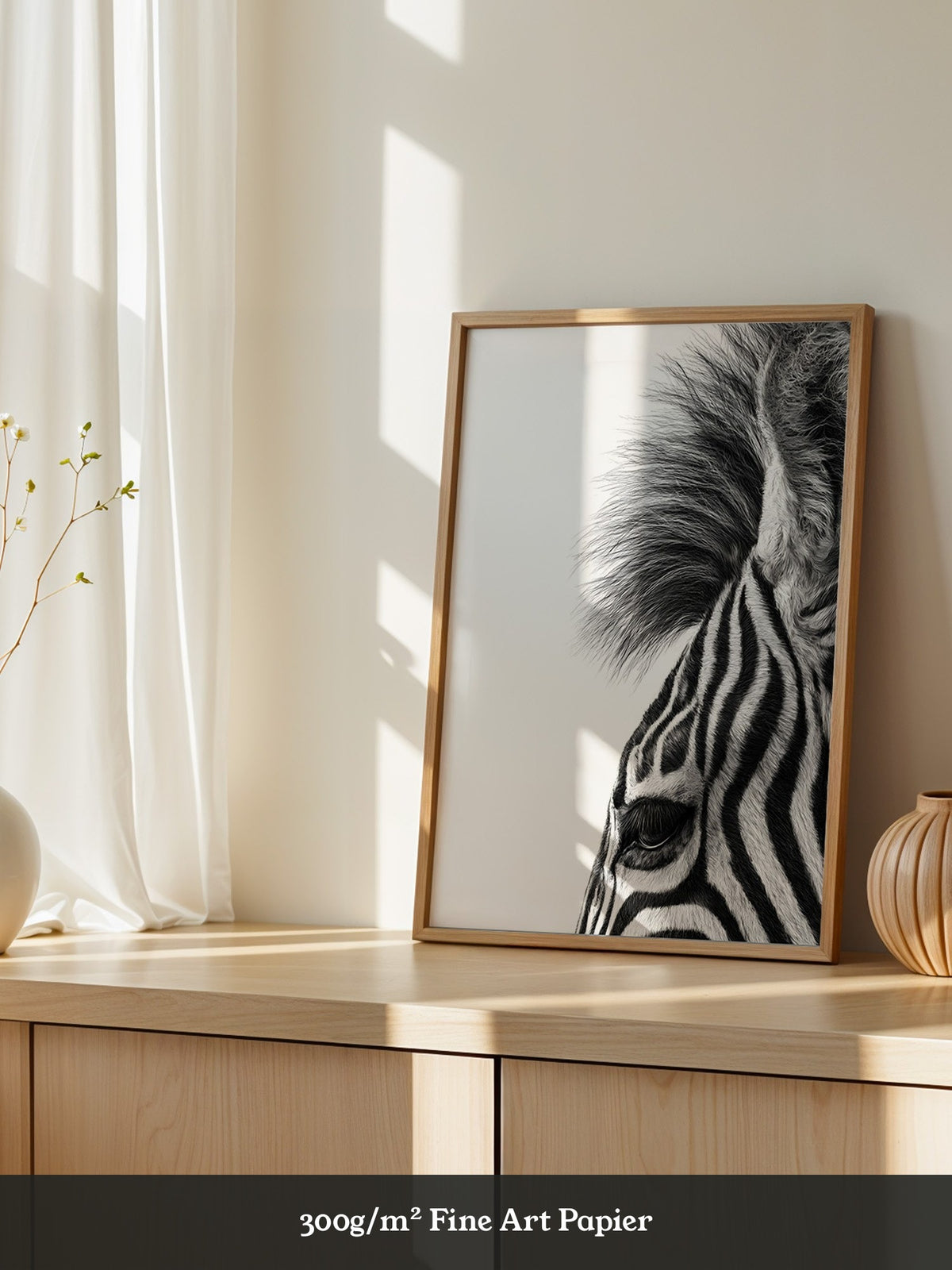 Zebra Detail Schwarzweiß