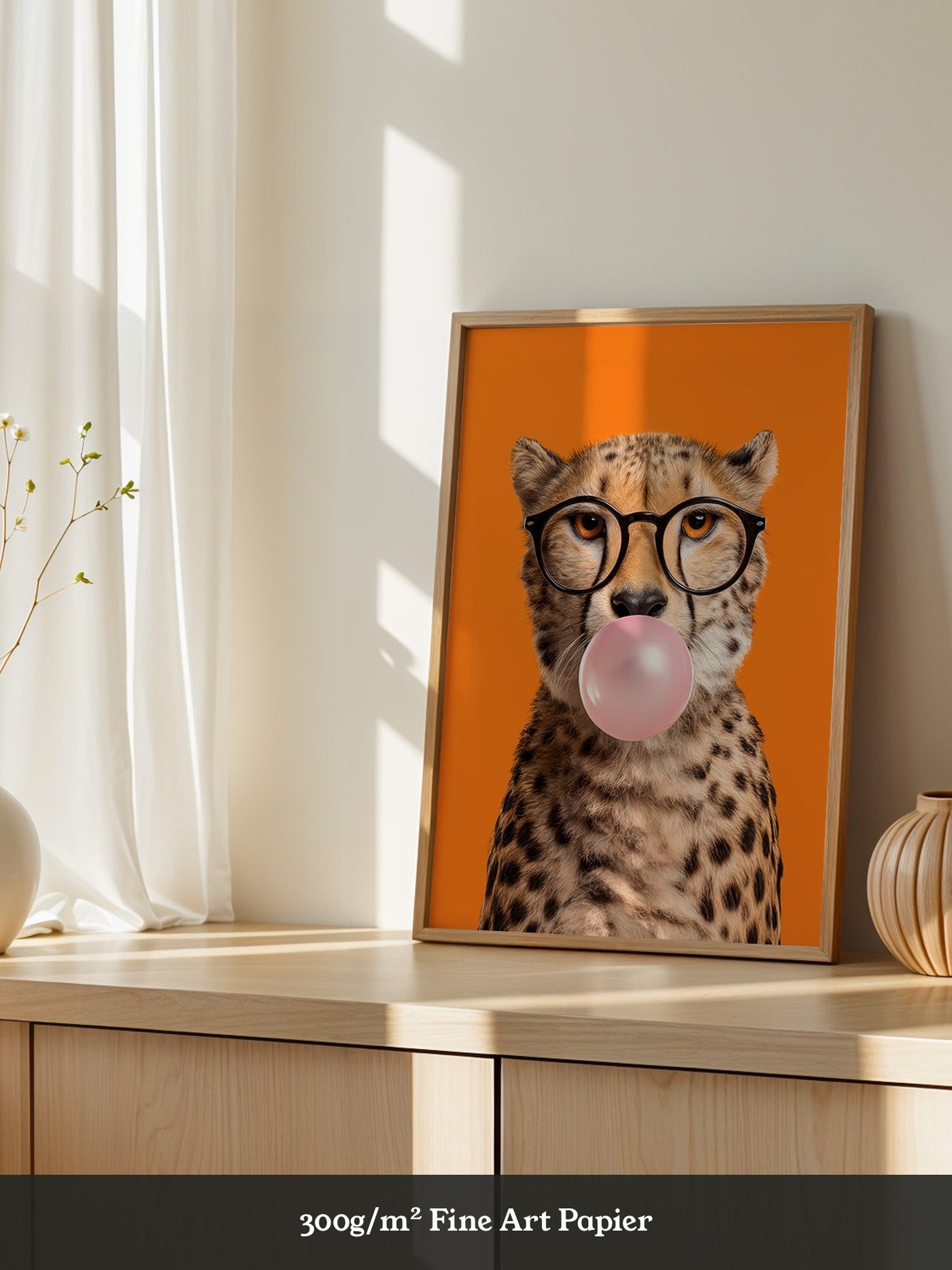 Gepard Brille Kaugummi Pop Art