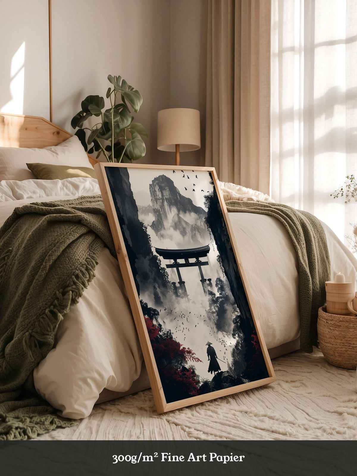Samurai Torii Nebelrot