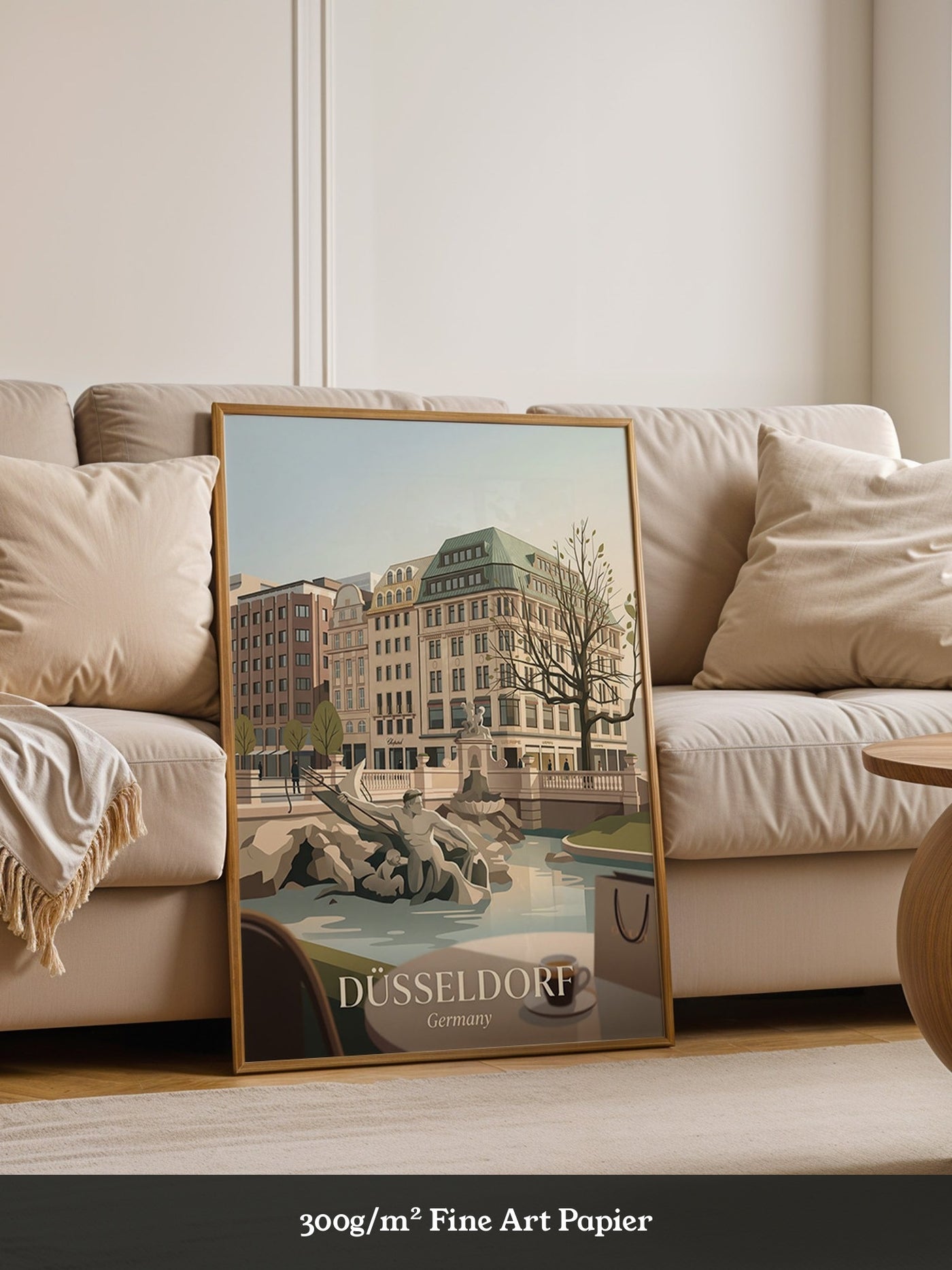 Düsseldorf Skyline Art Deco