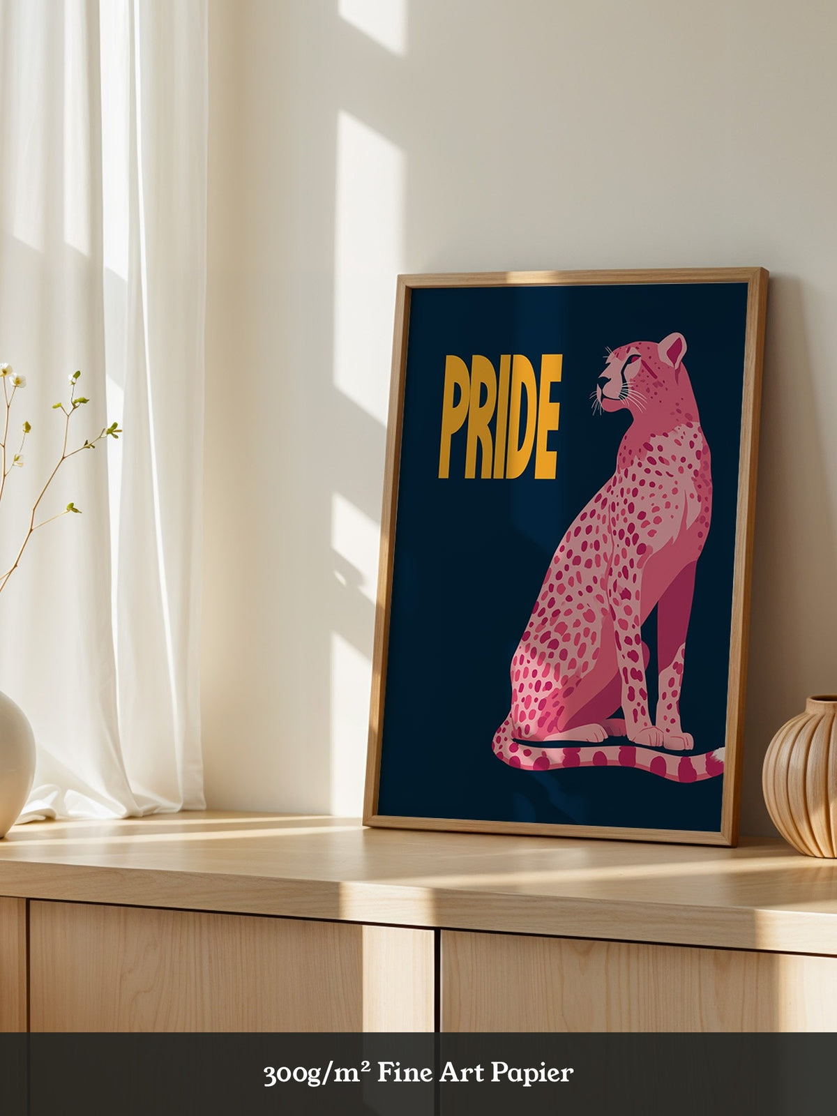 Leopard Rosa Illustration