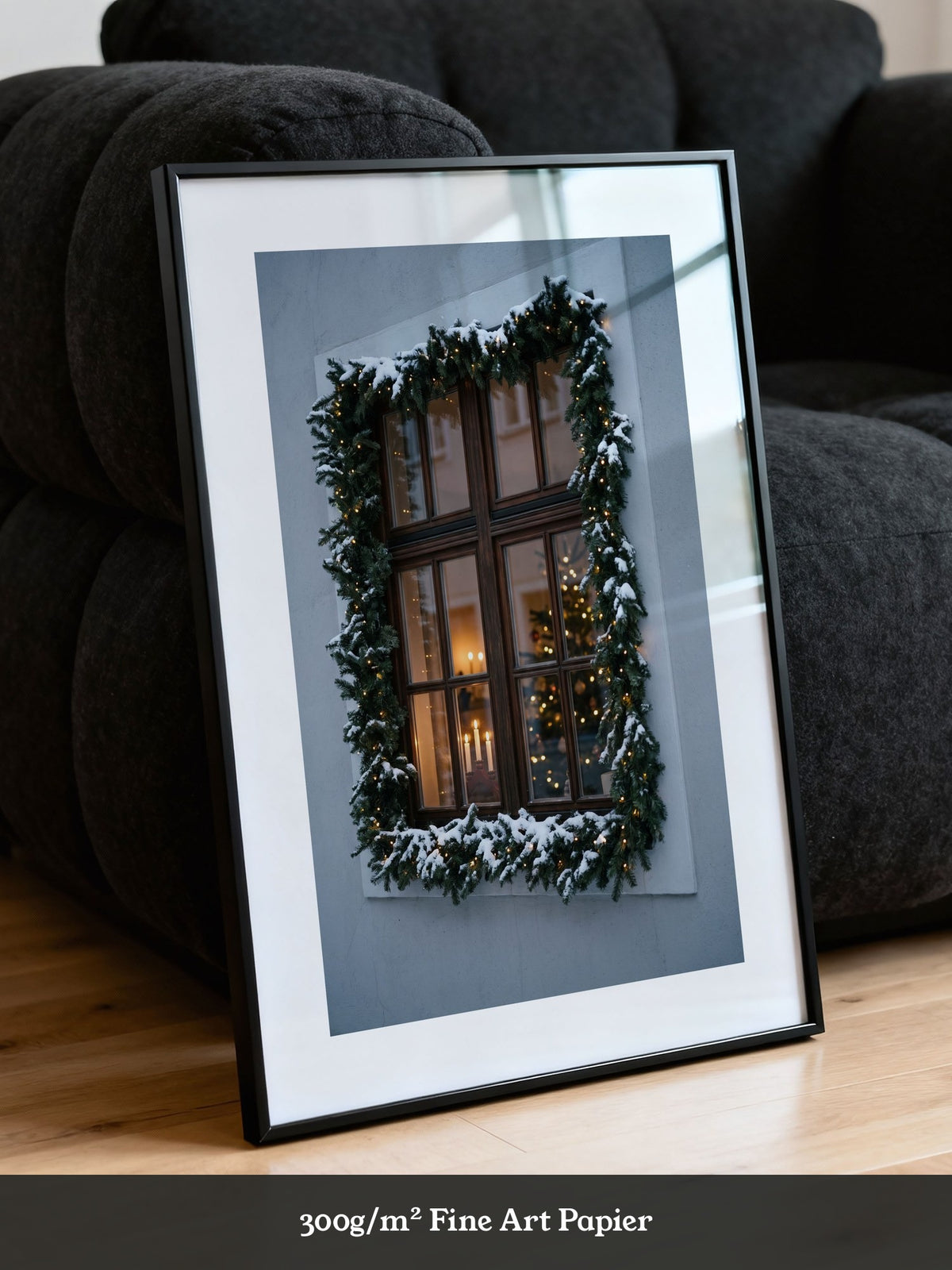Festliches Fenster Schnee