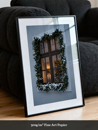 Festliches Fenster Schnee