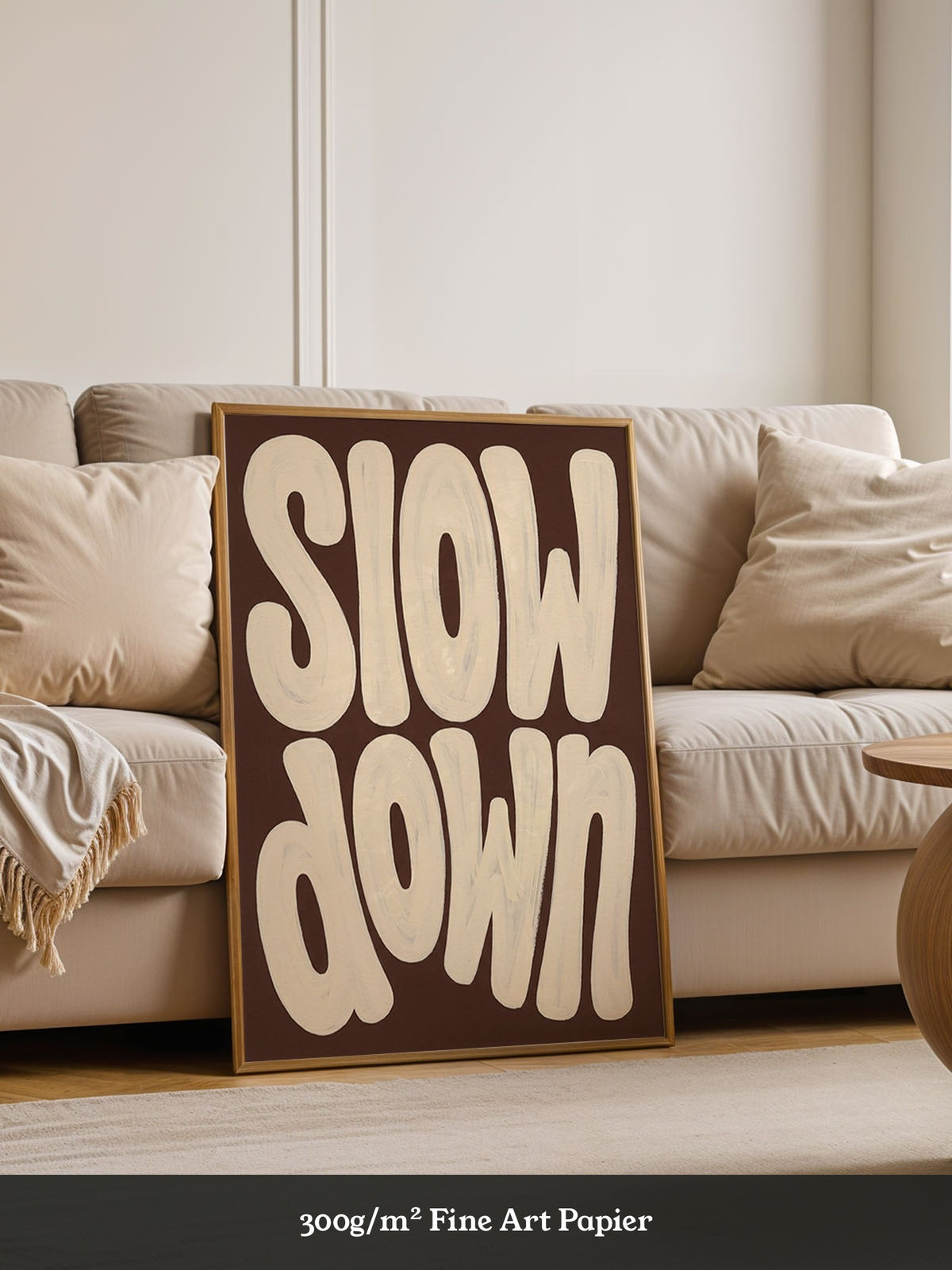 Slow Down Poster Typografie
