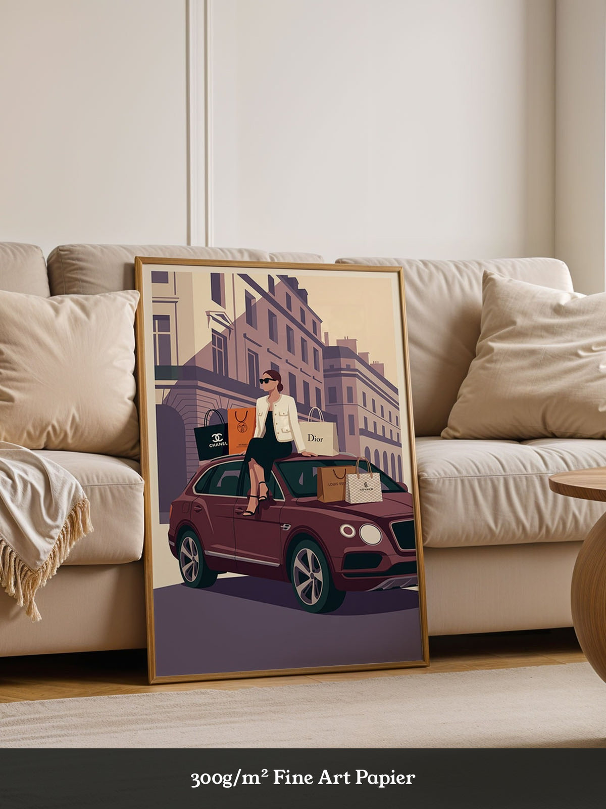 Luxus Shopping Illustration