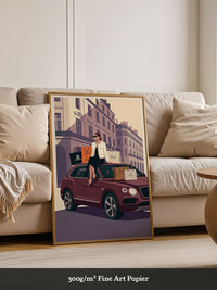 Luxus Shopping Illustration
