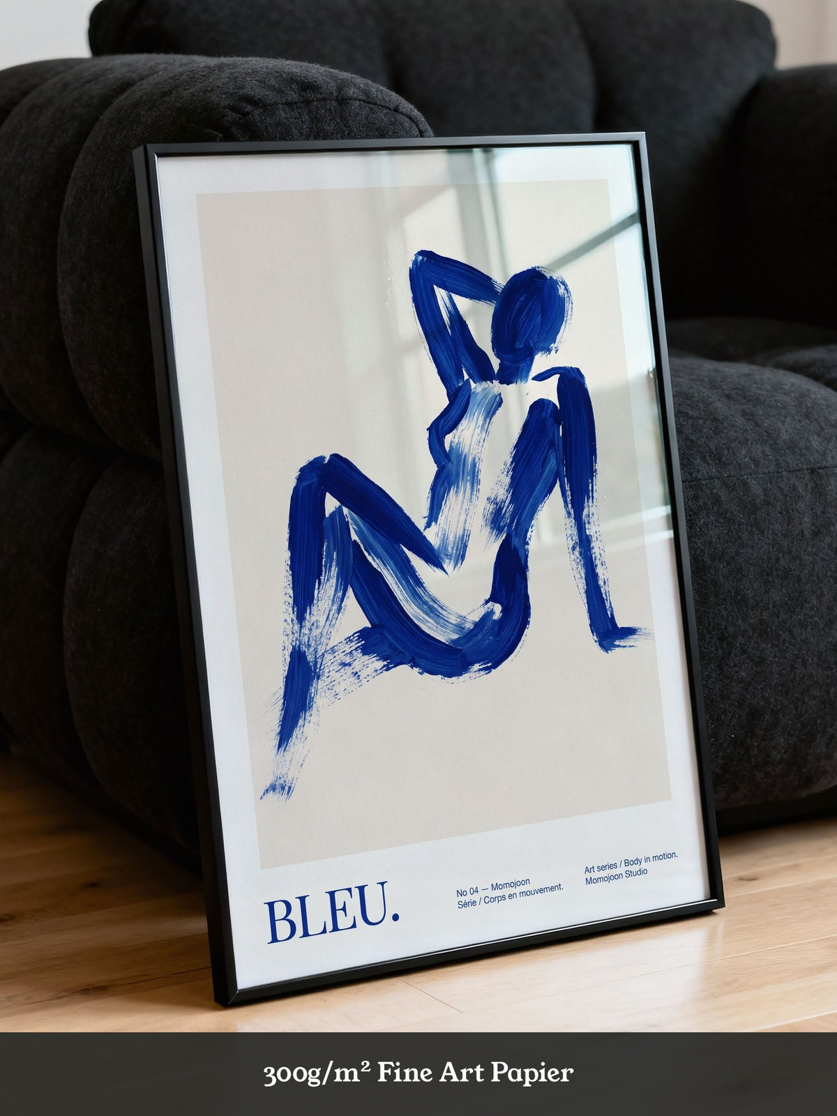 Abstrakte Figur Blau