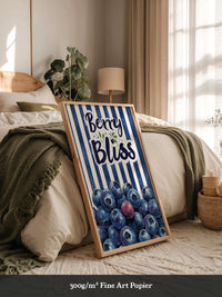 Blaubeeren Streifen Retro