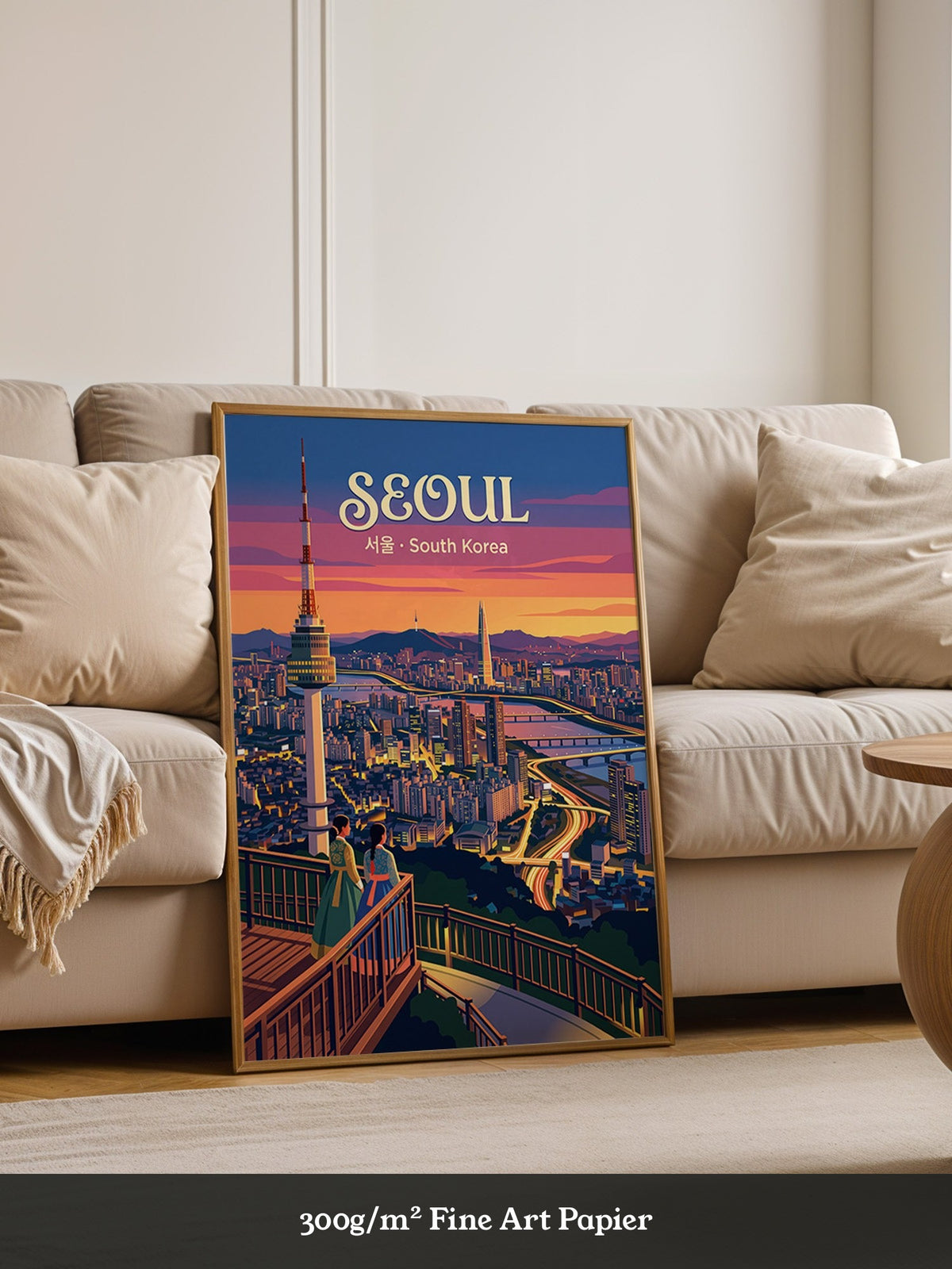 Seoul Skyline Abenddämmerung