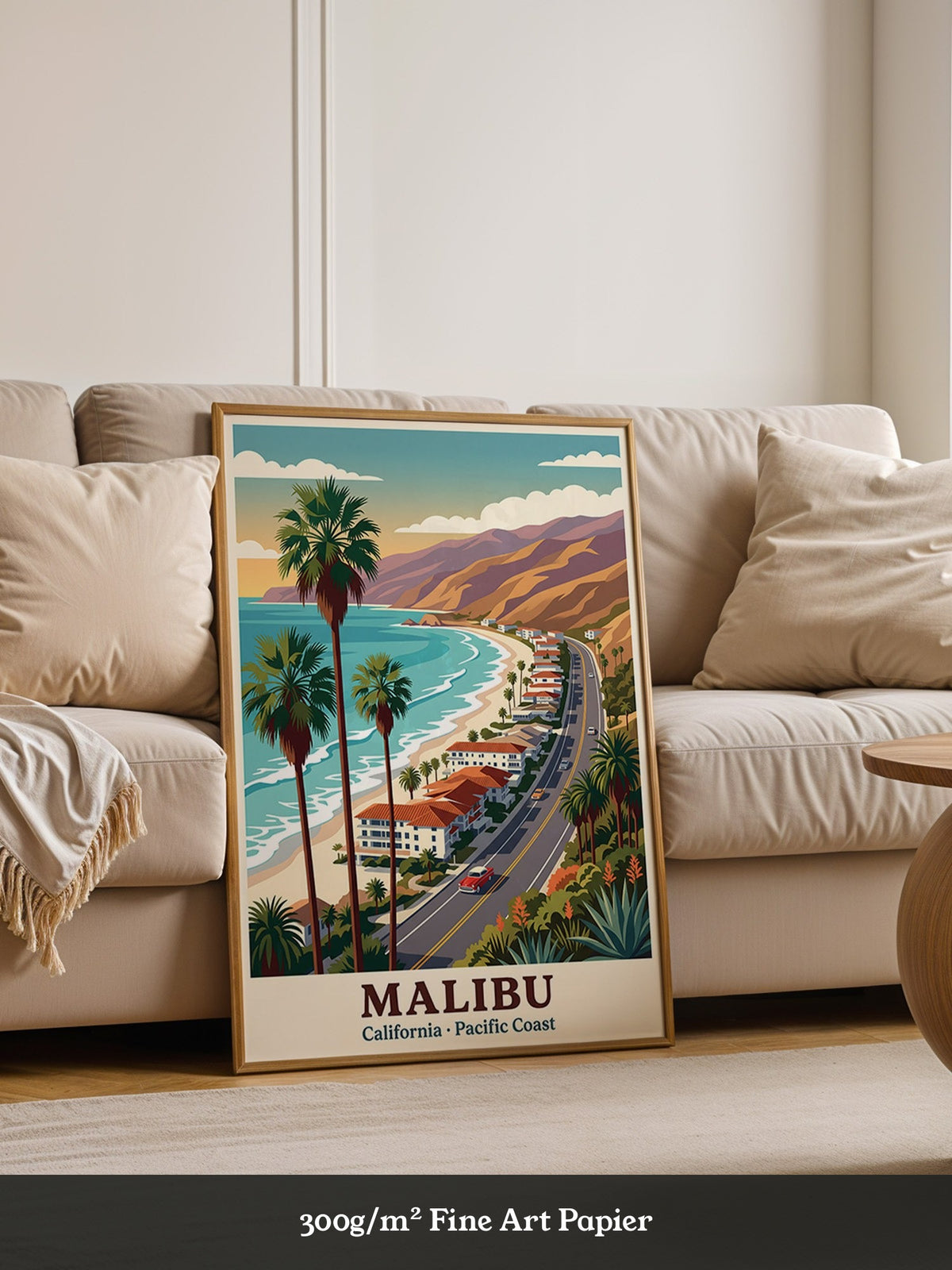 Malibu Küstenstraße Retro Stil