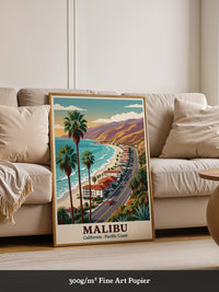 Malibu Küstenstraße Retro Stil