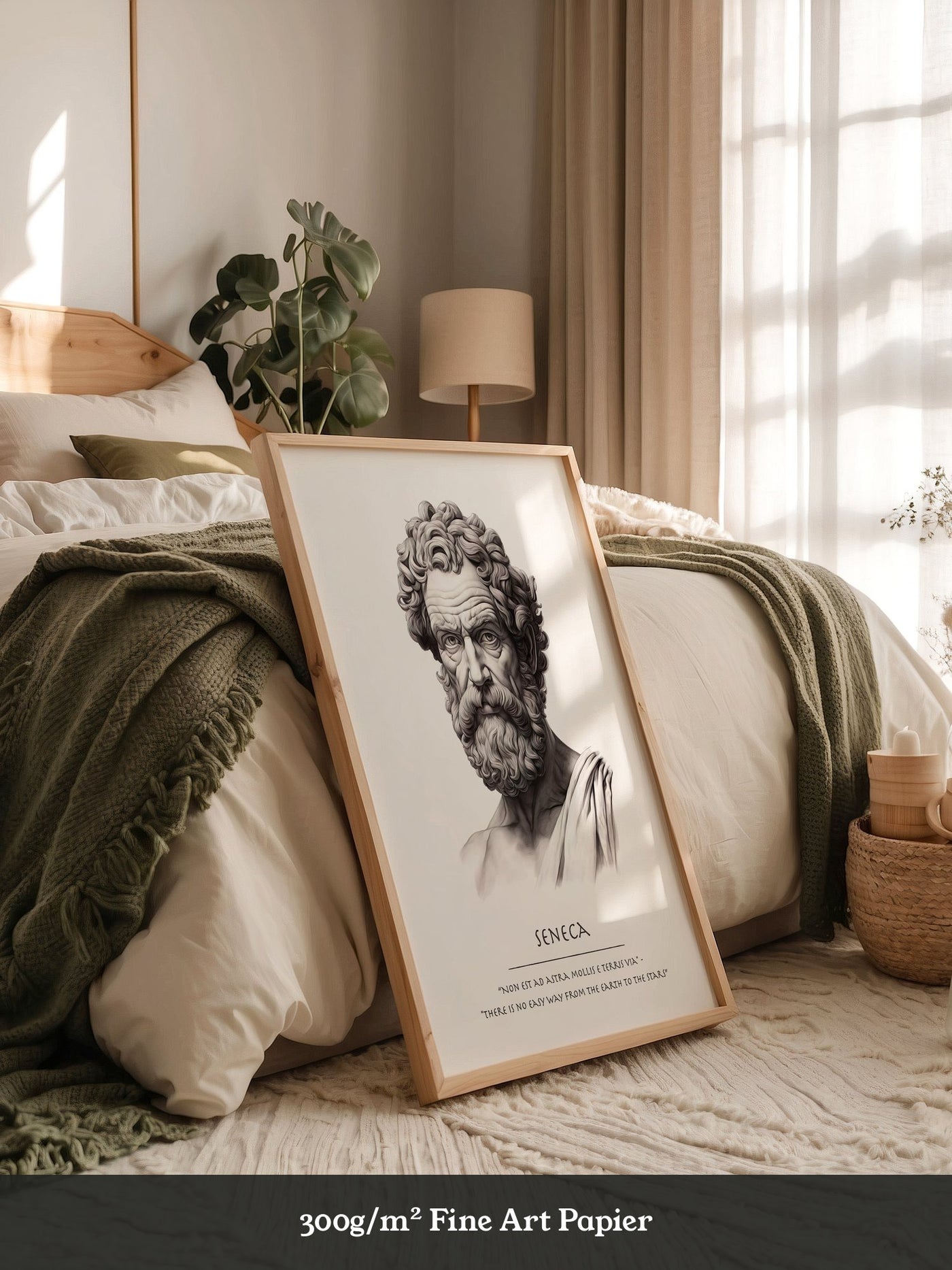 Seneca Büste klassisch schwarzweiß