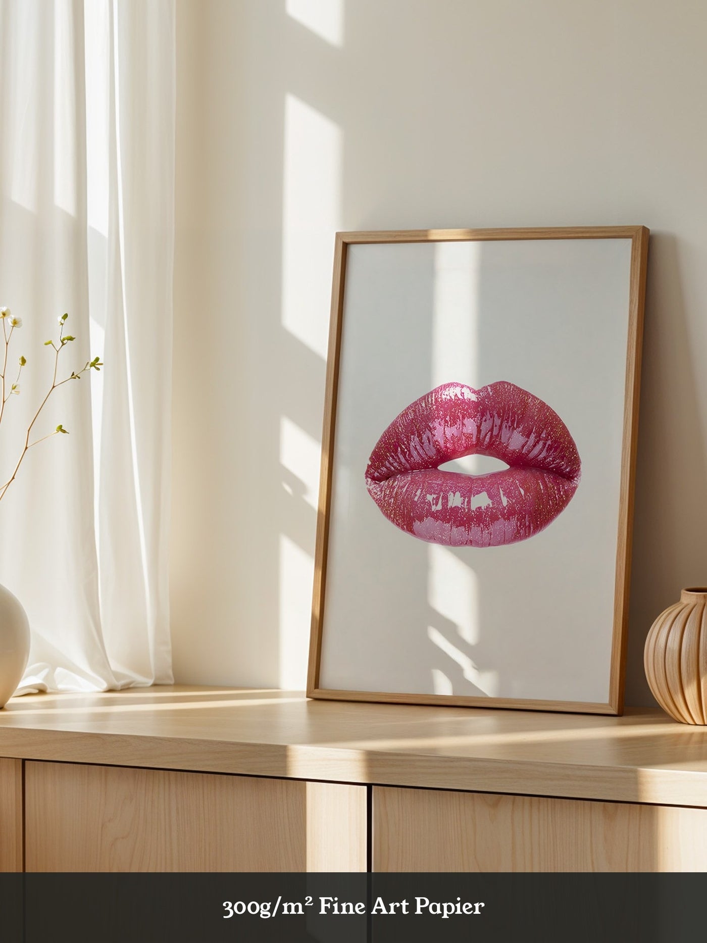 Glitzernde Lippen Hochglanz