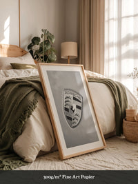 Porsche Emblem Silberränder