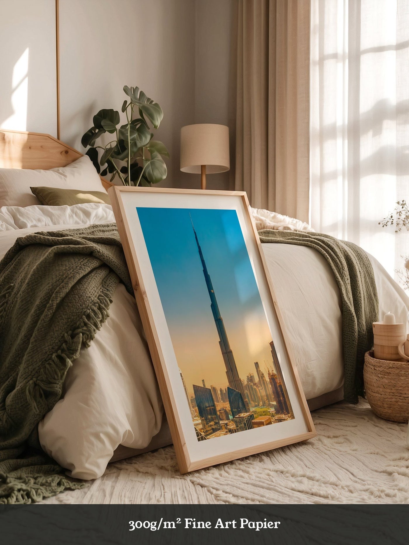 Burj Khalifa Skyline Pastellfarben