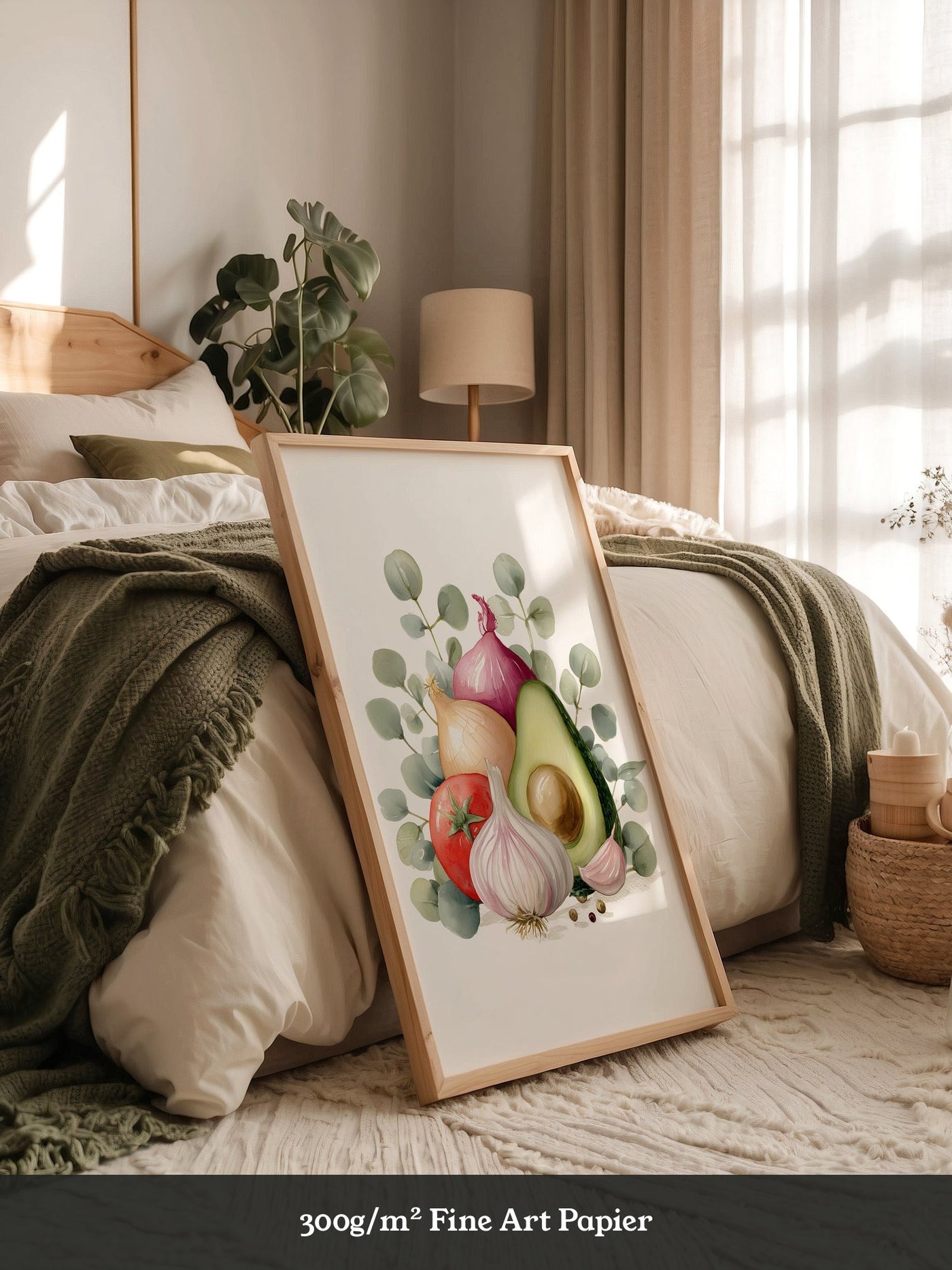Avocado Stillleben Aquarell